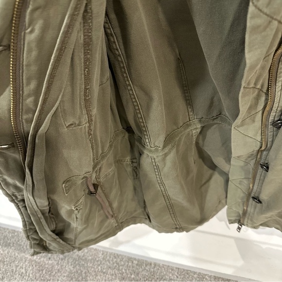 Free People | Women's Olive Military Style Jacket S Oversized fit - Picture 4 of 6